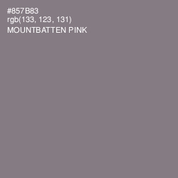 #857B83 - Mountbatten Pink Color Image